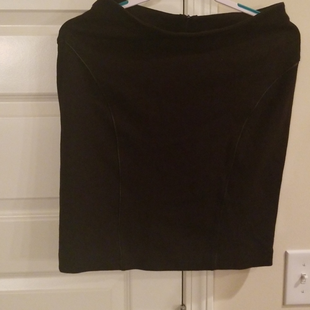 Black with leather trim